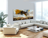 Original Modern Art Oil Painting For Sale - Amazing waterfall 10 - LargeModernArt