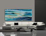 Large Ocean Art Oil Painting on Canvas Modern Wall Art Seascape - Ocean Journey 11 - LargeModernArt