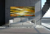 Large Ocean Art Oil Painting on Canvas Modern Wall Art Seascape - Ocean Journey 13 - LargeModernArt
