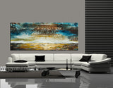 Large Ocean Art Oil Painting on Canvas Modern Wall Art Seascape - Ocean Journey 23 - LargeModernArt