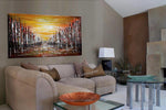 Cityscape Oil Painting For Luxury homes - The Urban City - LargeModernArt