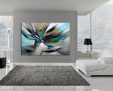 Large Modern Art Wall Painting on Canvas Modern Home Art living Room Painting - Universal Light - LargeModernArt