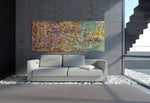 Jackson Pollock Style | Abstract artwork large oil painting oversize luxury Homes - Vintage Beauty 6 - LargeModernArt