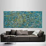Jackson Pollock Style | Abstract artwork large oil painting on canvas modern wall art - Vintage Beauty 74 - LargeModernArt