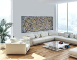 Jackson Pollock Style | Abstract artwork large oil painting on canvas modern wall art - Vintage Beauty 8 - LargeModernArt