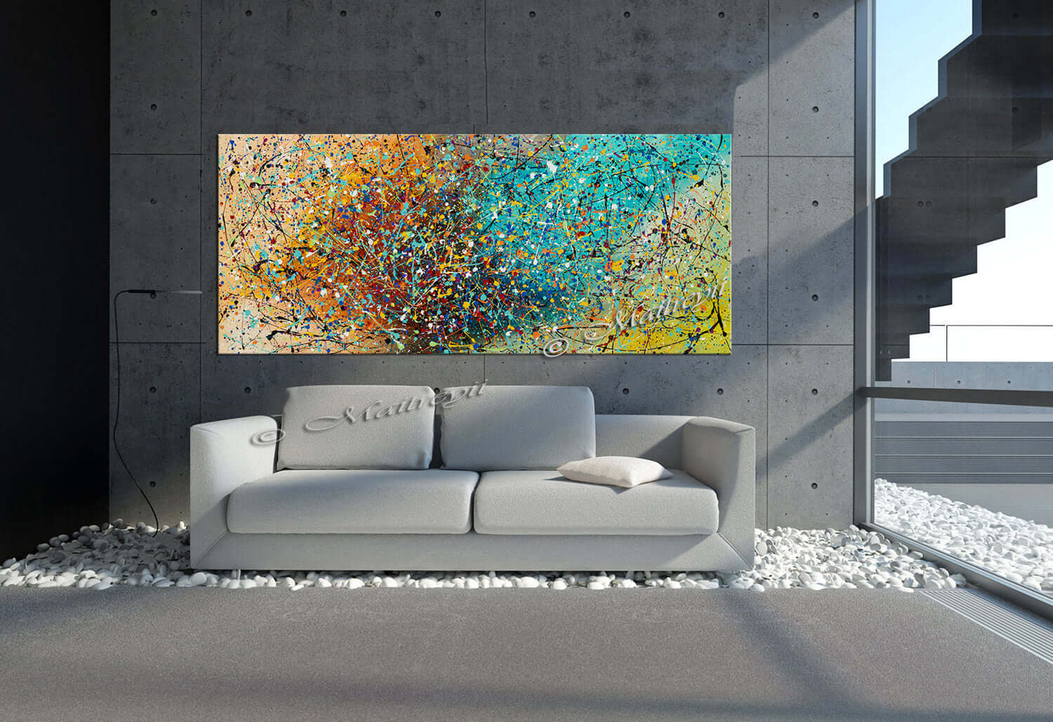 Original Canvas Paintings for Sale | LargeModernArt - Vintage Beauty 100 - LargeModernArt