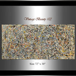 Abstract Angel Paintings | Jackson Pollock Style | Large Modern Art - Vintage Beauty 102 - LargeModernArt