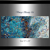 Abstract Angel Paintings | Jackson Pollock Style | Large ModernA rt - Vintage Beauty 106 - LargeModernArt