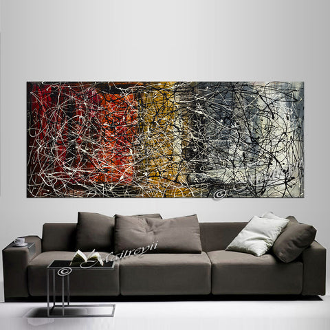 Large Modern Painting | Jackson Pollock | LargeModernArt -Vintage Beauty 24 - LargeModernArt
