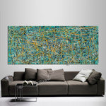 Abstract Art Modern Paintings | Jackson Pollock Style | Large Modern Art - Vintage Beauty 75 - LargeModernArt