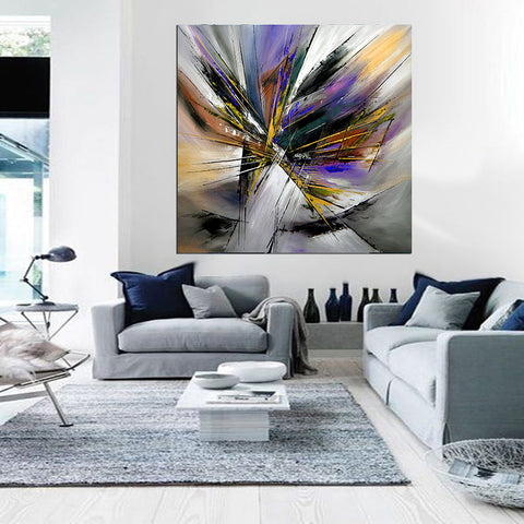 Large Oil Painting On Canvas Modern Wall Art Painting For Home Decor  Original Art - Light of Passion