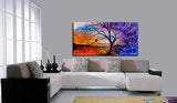 Large Landscape artwork Oil Painting on Canvas - Modern Wall Blissful Sunrise 4 - LargeModernArt
