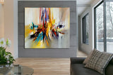 Large Modern Art Oil Painting on Canvas Modern Wall Art oversize Painting - Amazing Abstract 11 - LargeModernArt