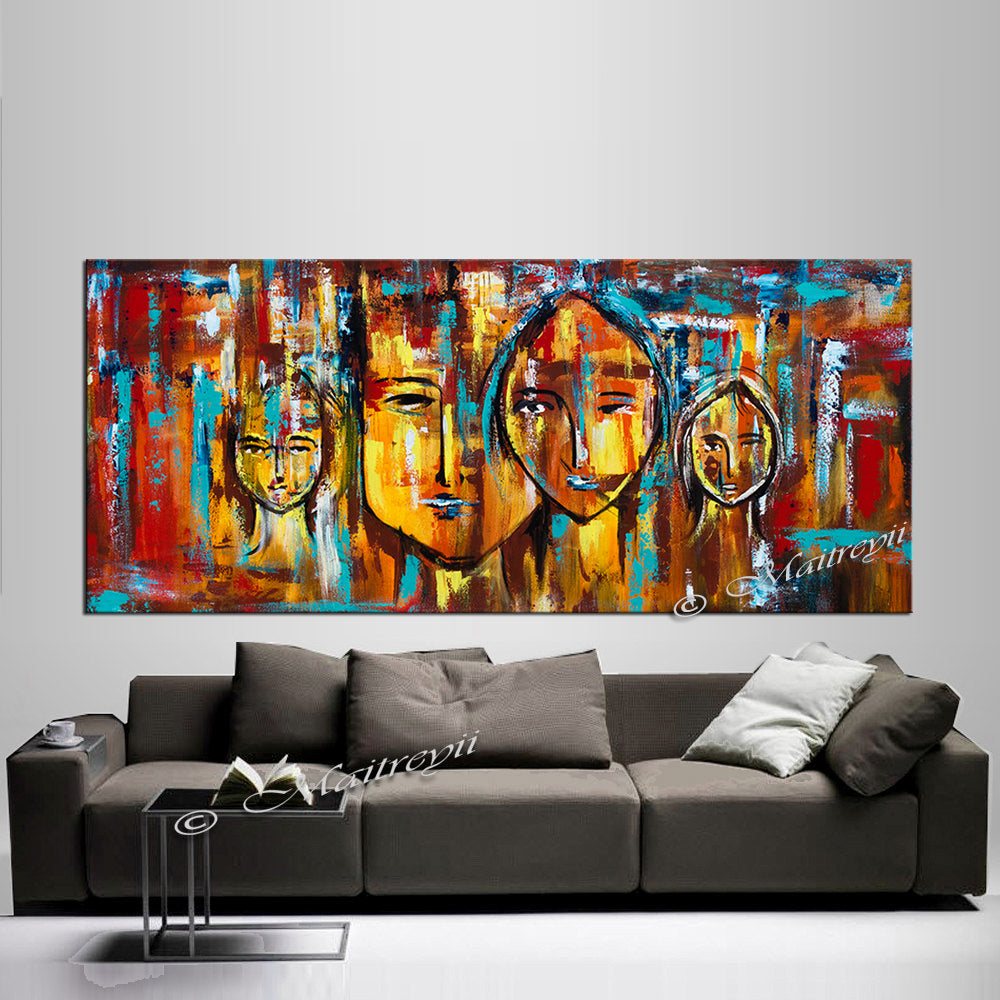 Large Modern Art - The Family