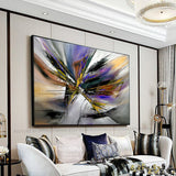 Large Modern Art Abstract Wall Oil Painting On Canvas For Luxury Home ...