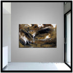 Abstract Modern Art Oil Painting on Canvas Modern Wall Art Amazing Melting Rock Painting - LargeModernArt