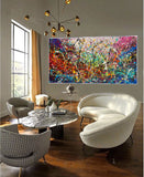 Buy Original Oil Paintings Jackson Pollock Style Large Modern Art for sale - Vintage Beauty 129 - LargeModernArt